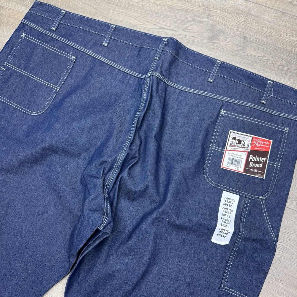 NWI Pointer Brand Blue Denim Jeans Men Sz 60x32 LC King‎ Bristol TN Cotton READ